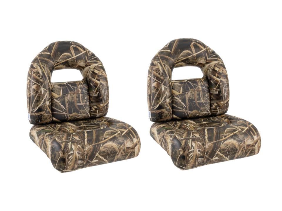 CAMO 4 PIECE COMPACT BASS BOAT SEATS (SET OF 2)