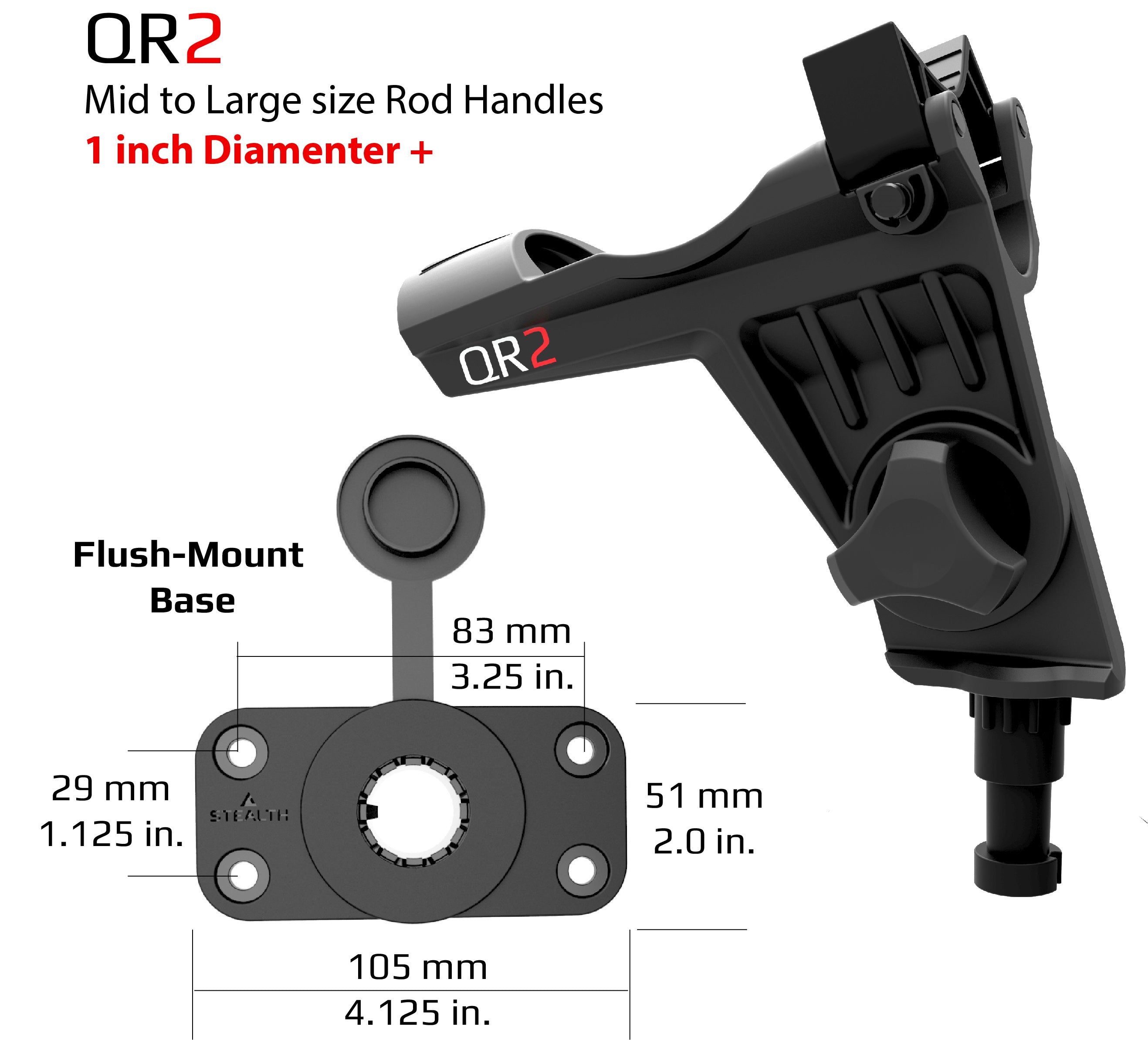 QR-2 with Flush Mount Base