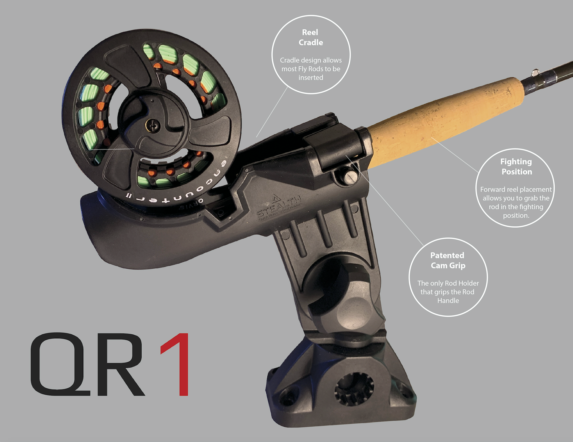 QR-1 with Kayak Rail Mount