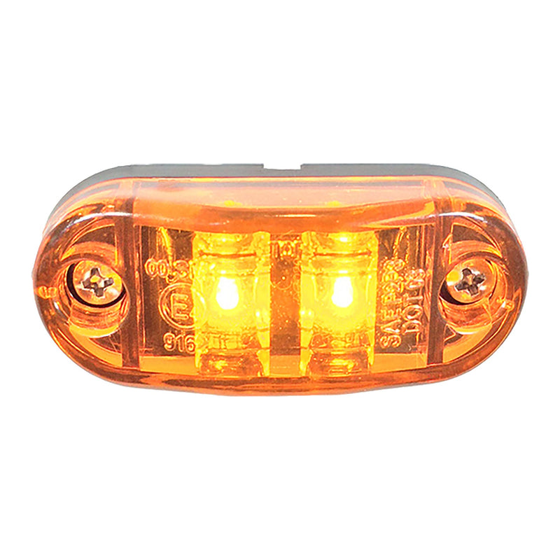 2.6 x 1" Amber Surface Mount Clearance/Marker Light