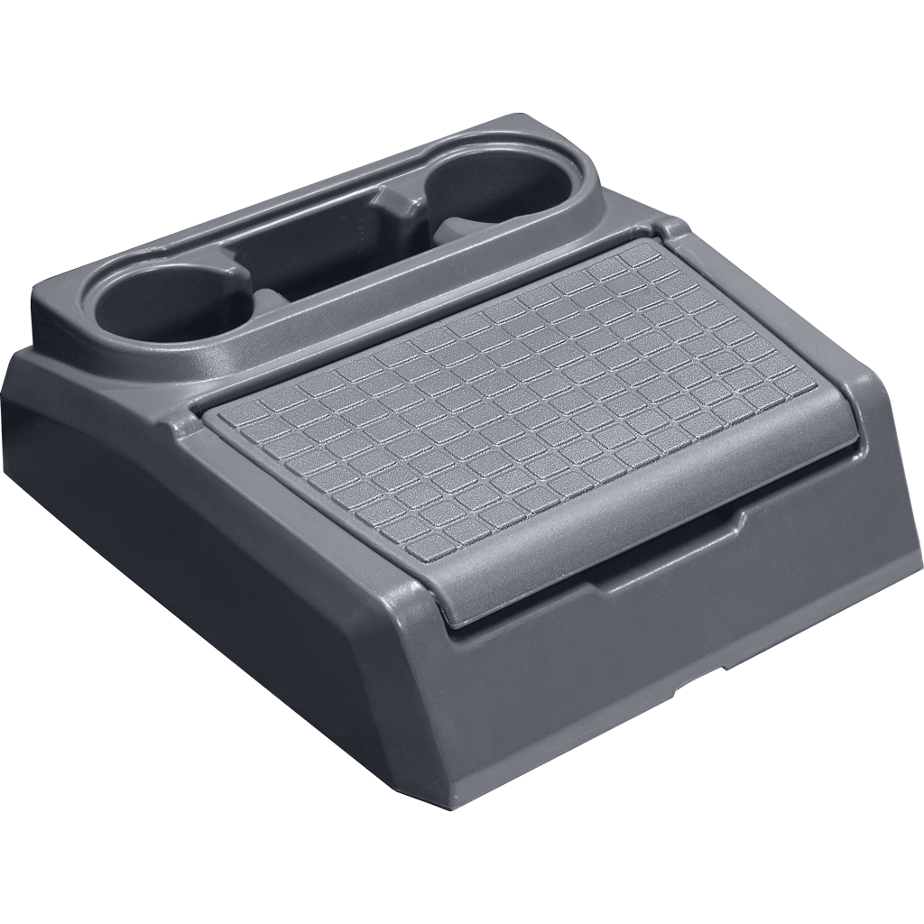 charcoal bass boat center storage console and step