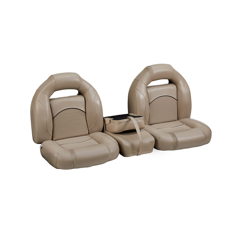 DeckMate Bass Boat Bench Seat Set with Closed Middle Seat