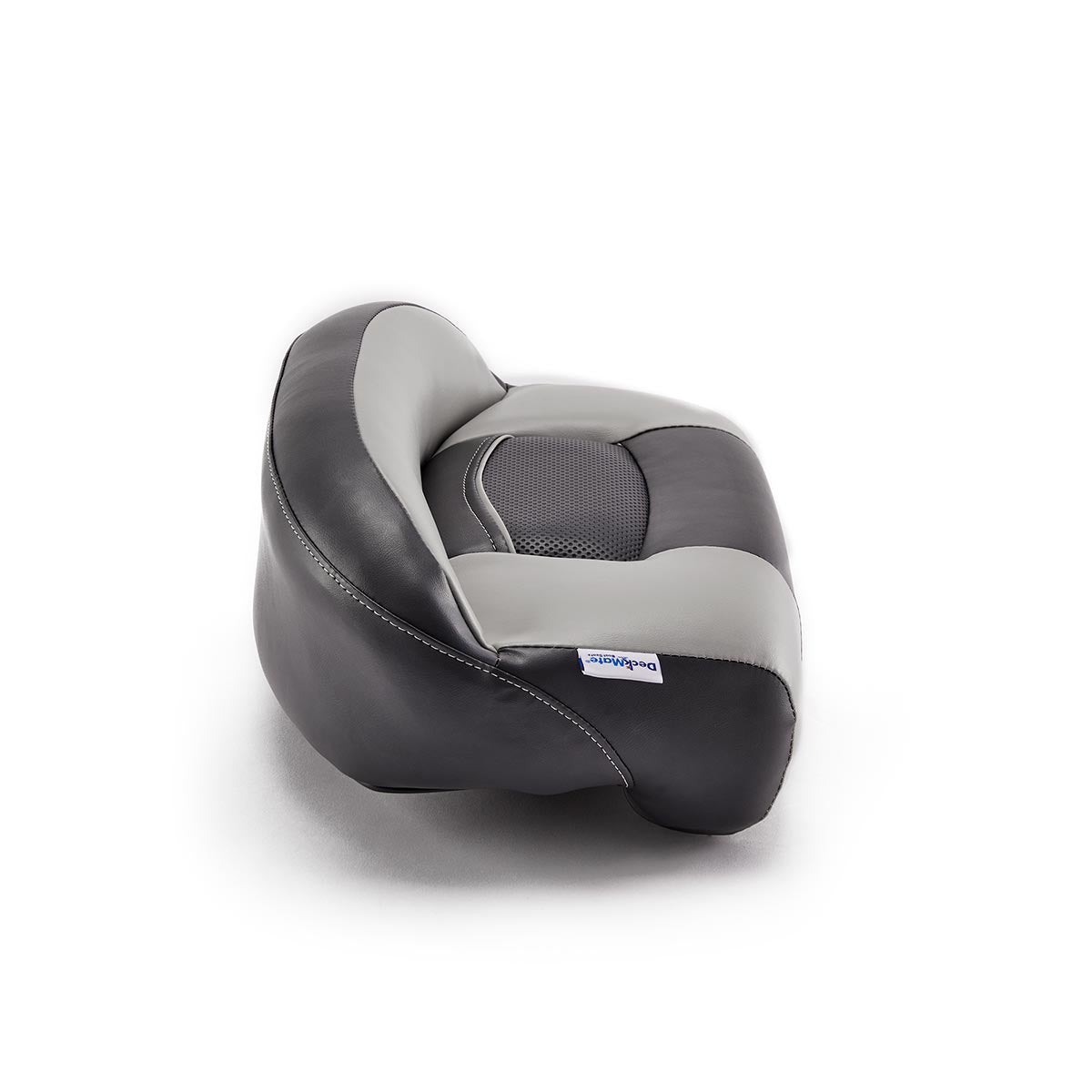 Lean Pro Pedestal Mount Casting Boat Seat Charcoal Gray Marine Grade Vinyl for sale #color_charcoal & gray