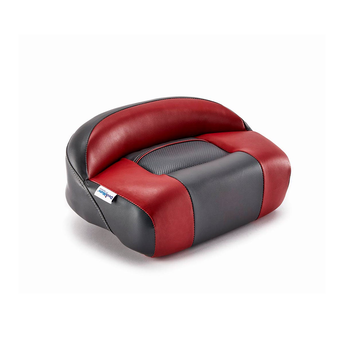 Lean Pro Pedestal Mount Casting Boat Seat Charcoal Red Marine Grade Vinyl for sale #color_charcoal & red