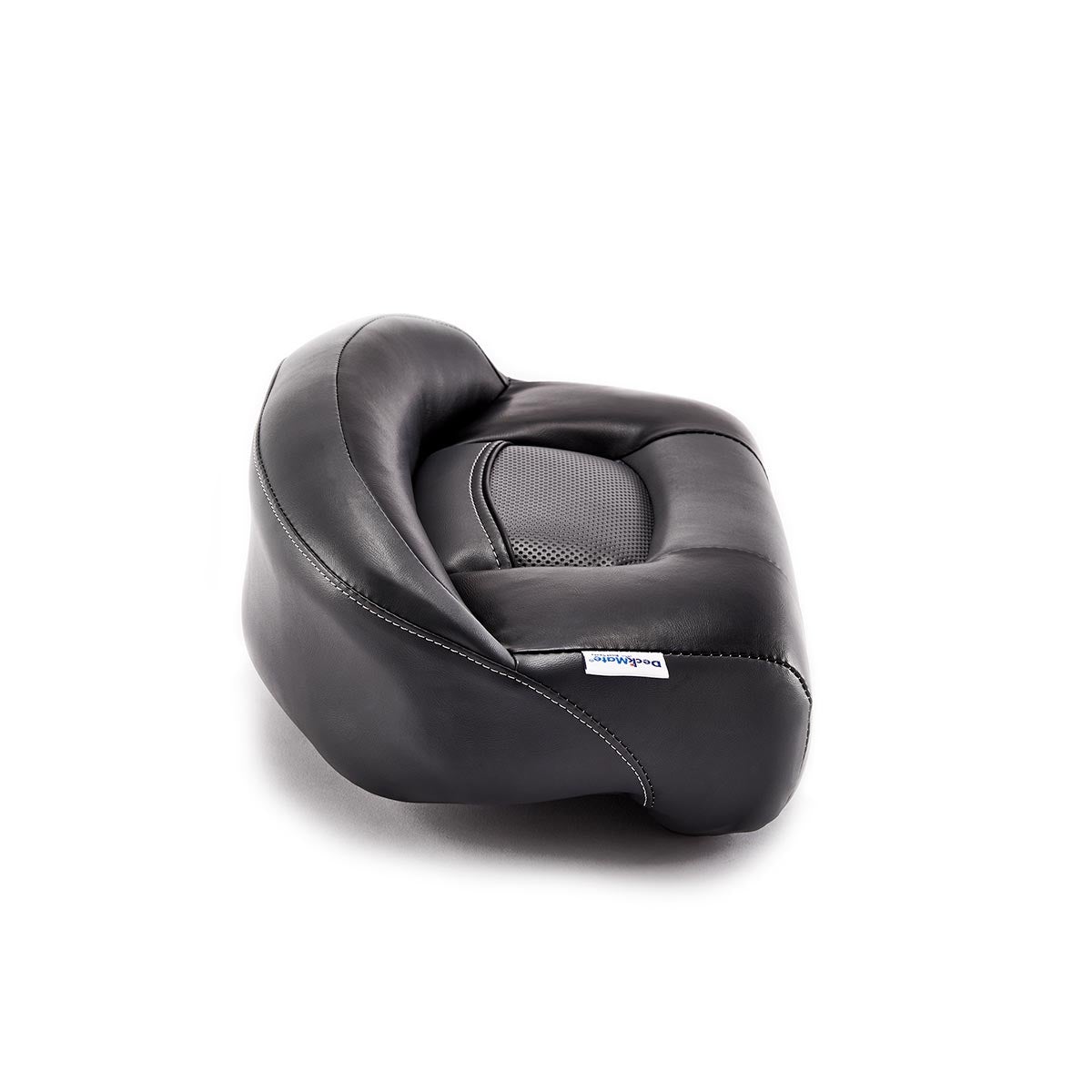 Lean Pro Pedestal Mount Casting Boat Bike Seat Charcoal Black Marine Grade Vinyl for sale #color_charcoal & black