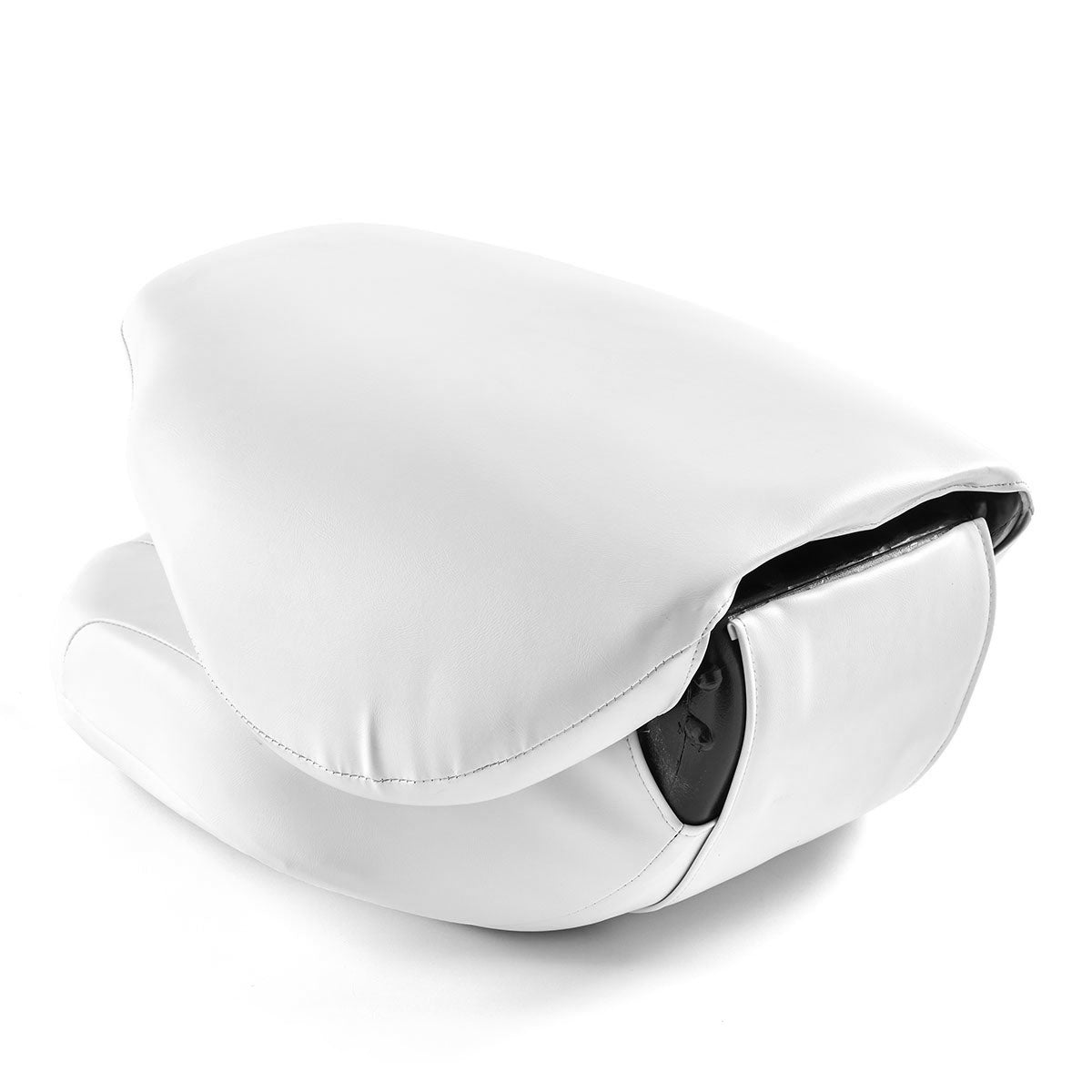 DeckMate High Back Sport Cushion Fishing Boat Seat White Marine Grade Vinyl for sale #color_white