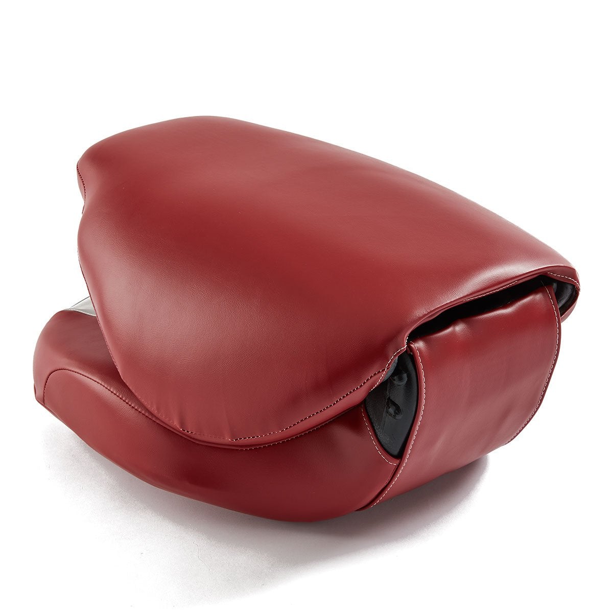 DeckMate High Back Sport Cushion Fishing Boat Seat Gray Red Marine Grade Vinyl for sale #color_gray & red