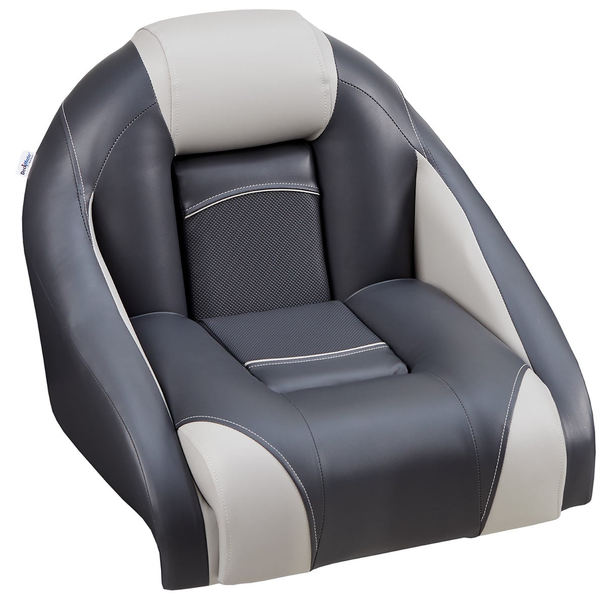 DeckMate Ranger bass boat seat detail #color_charcoal & gray