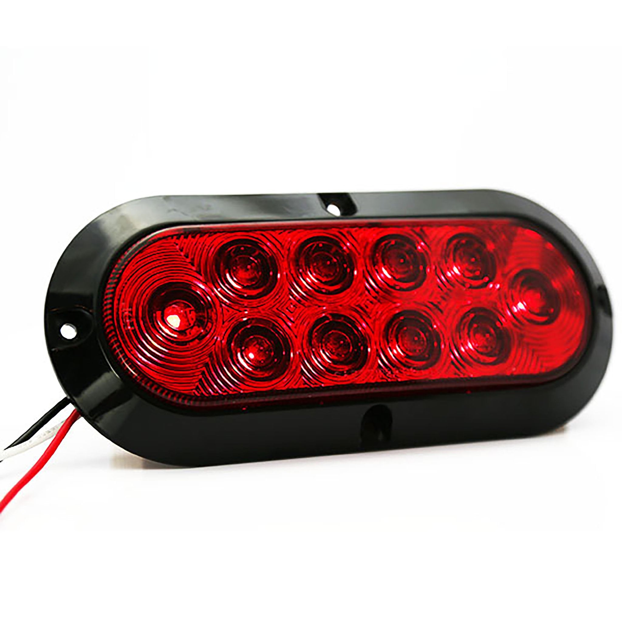 6" Red Oval Light Bass Boat Trailer Light