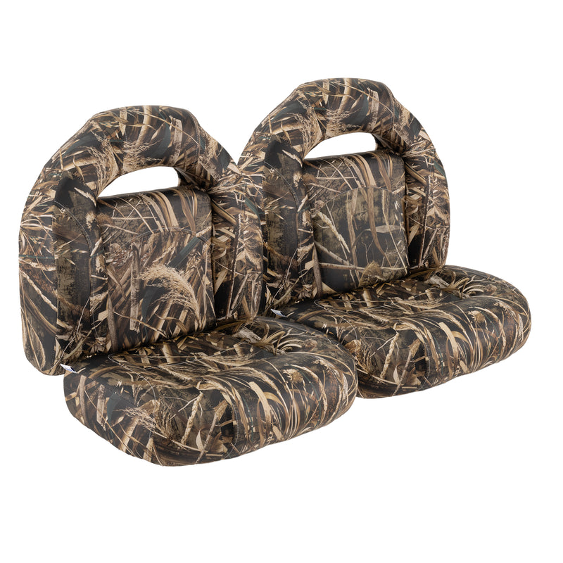 Camo 4 Piece Bass Boat Seats (Set of 2)
