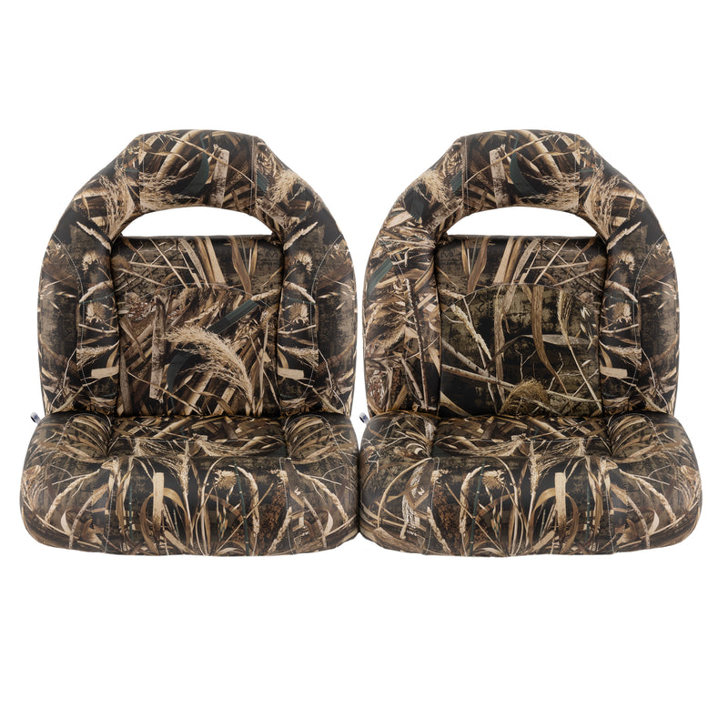 Camo 4 Piece Bass Boat Seats (Set of 2)