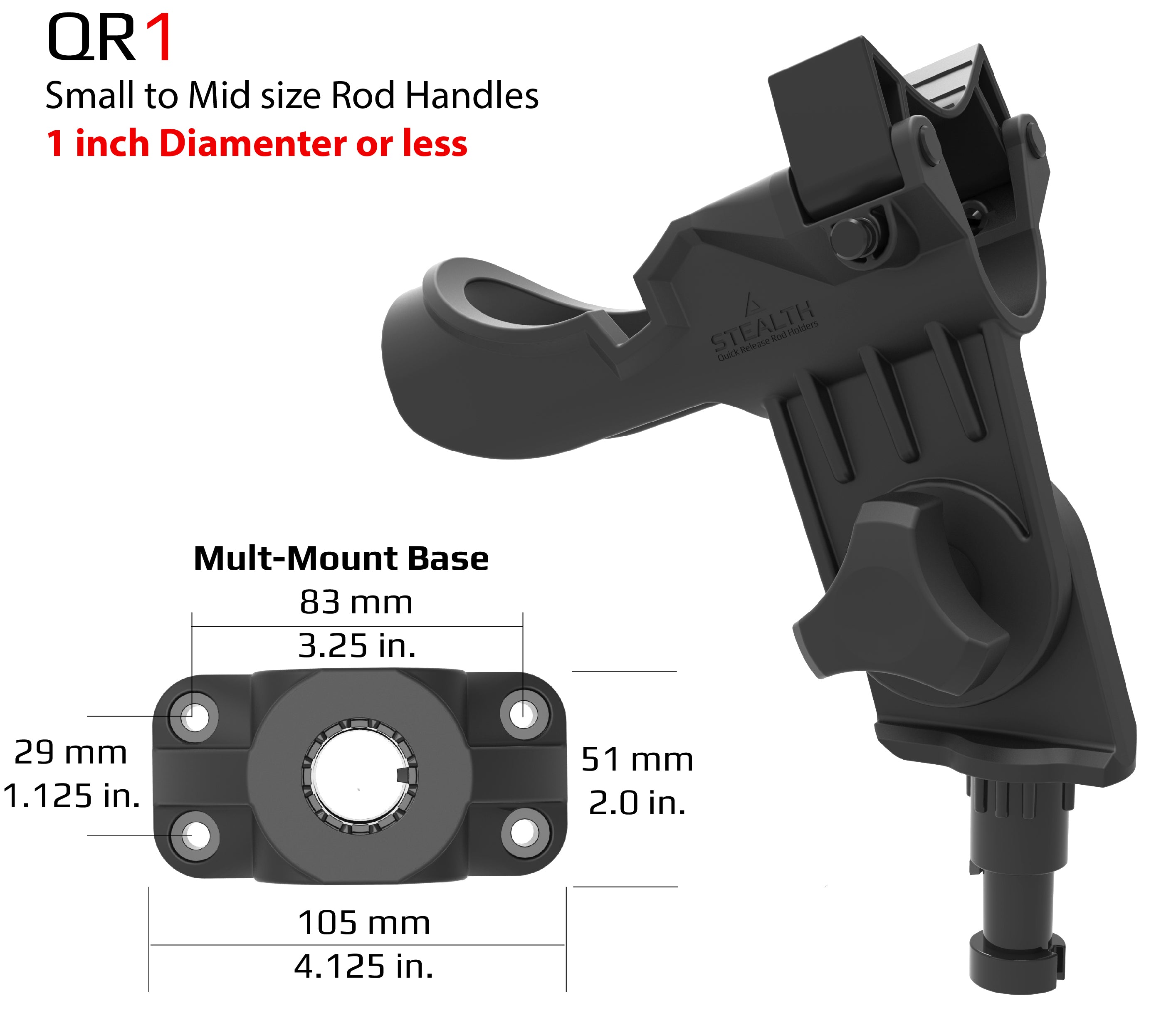 QR-1 with Multi-Mount Base