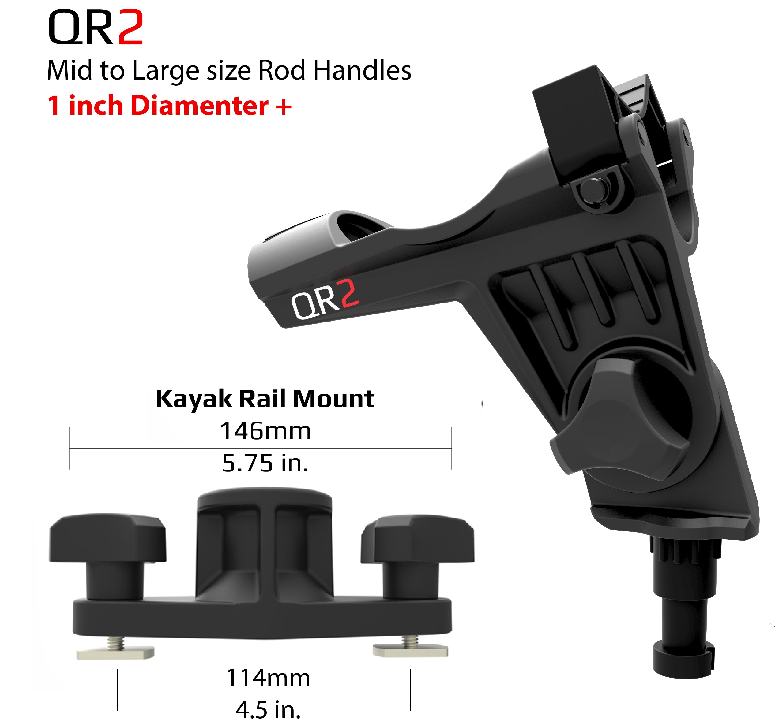 QR-2 with Kayak Rail Mount