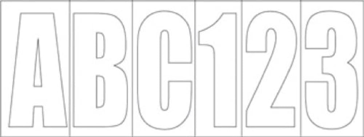 Bass Boat Number and Letter Kit
