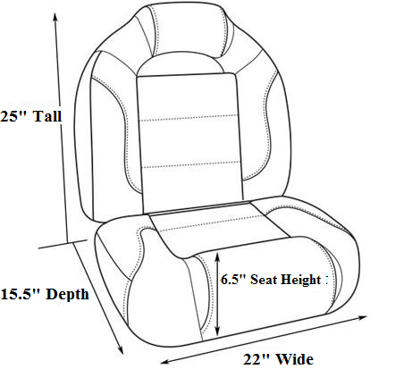 Bass Boat Seats w/ Storage Console