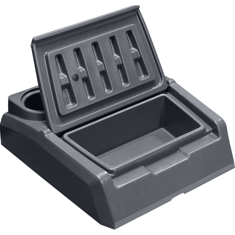 bass boat storage console and step in charcoal