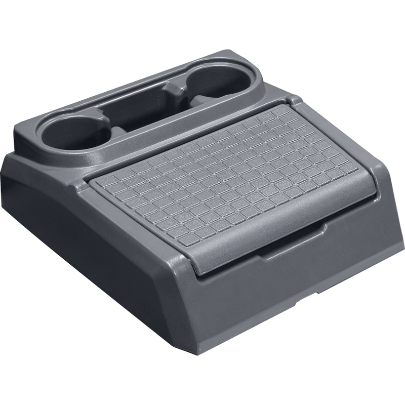 charcoal bass boat center storage console and step