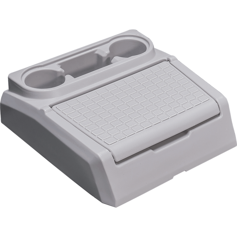 gray bass boat center storage console and step