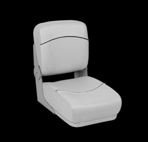 CLEARANCE ITEM CL-A885 | 12" Hinge Mounted Boat Seat | CS12-500