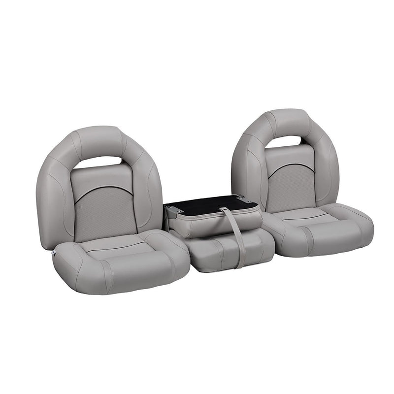 DeckMate Bass Boat Bench Seat Set with Closed Center Seat
