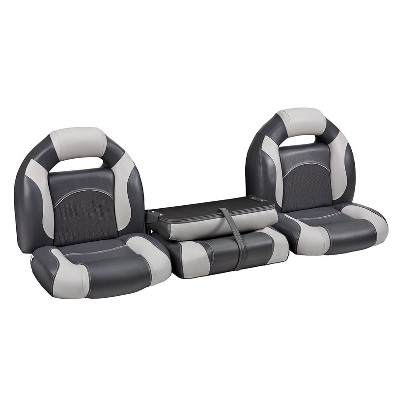 DeckMate Bass Boat Bench Seat Seat with Closed Wide Center Seat