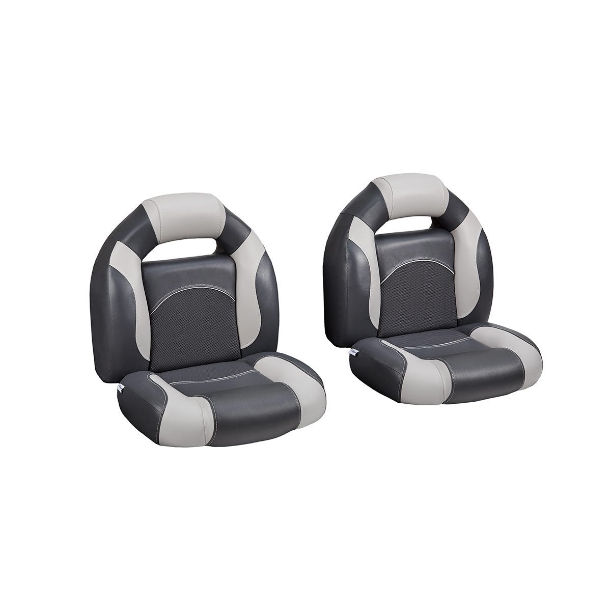DeckMate Bass Boat Seat Buckets Pair #color_charcoal & gray