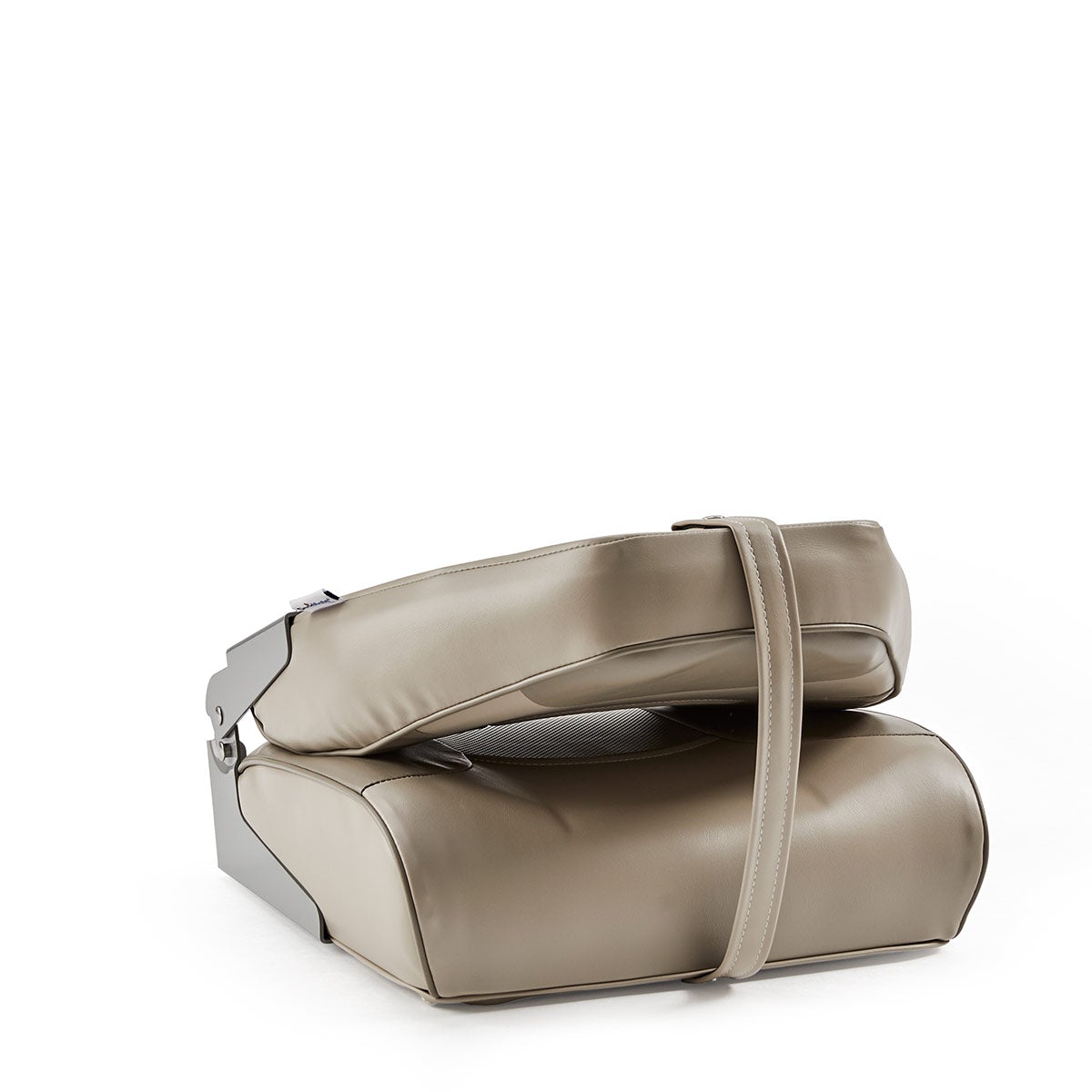 DeckMate Economy High Back Fishing Boat Seat Tan Beige Marine Grade Vinyl for sale #color_tan & beige