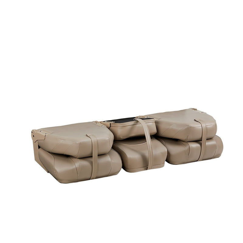 DeckMate Bass Boat Folding Bench Set with Jump Seat all closed