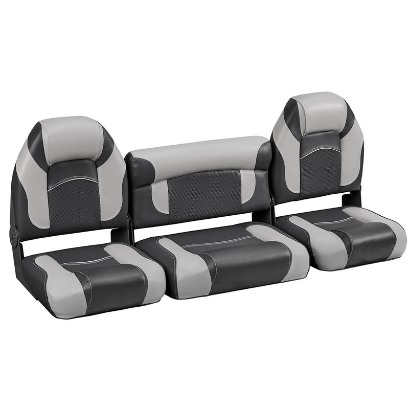 DeckMate Bass Boat Folding Bench Set with wide Jump Seat
