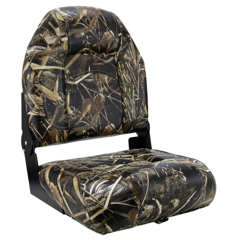 Camo High Back Folding Boat Seats