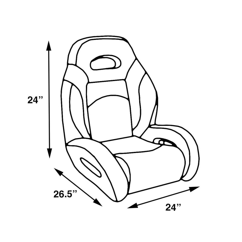 HIGH BACK BASS BOAT BUCKET SEATS