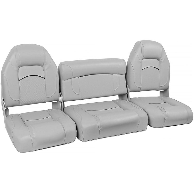 DeckMate Bass Boat Folding Bench Set with wide jump Seat