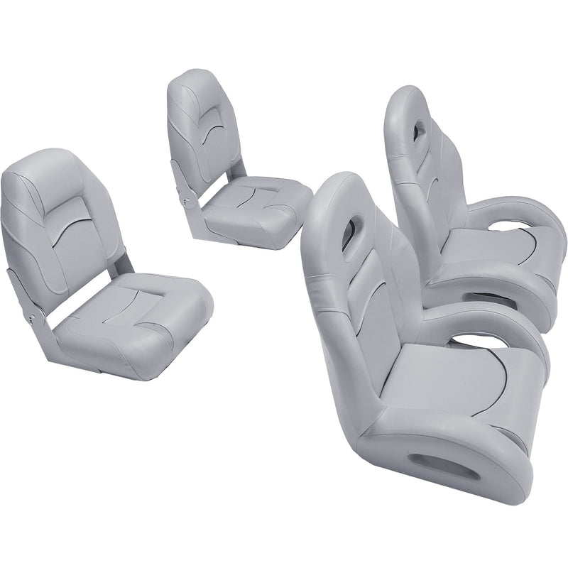 fish and ski boat seats in gray