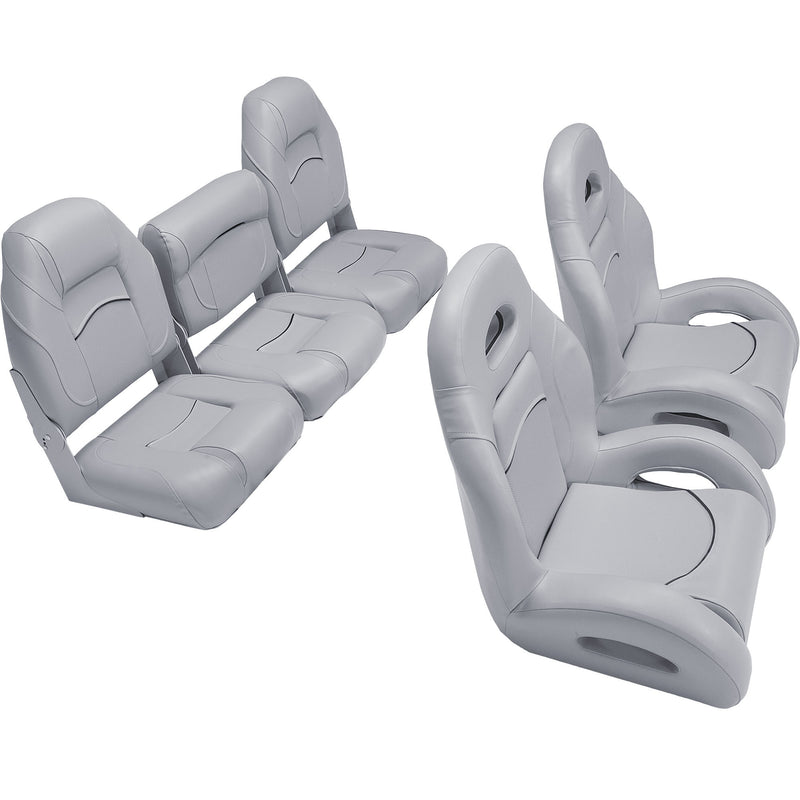 fish and ski boat seats in gray