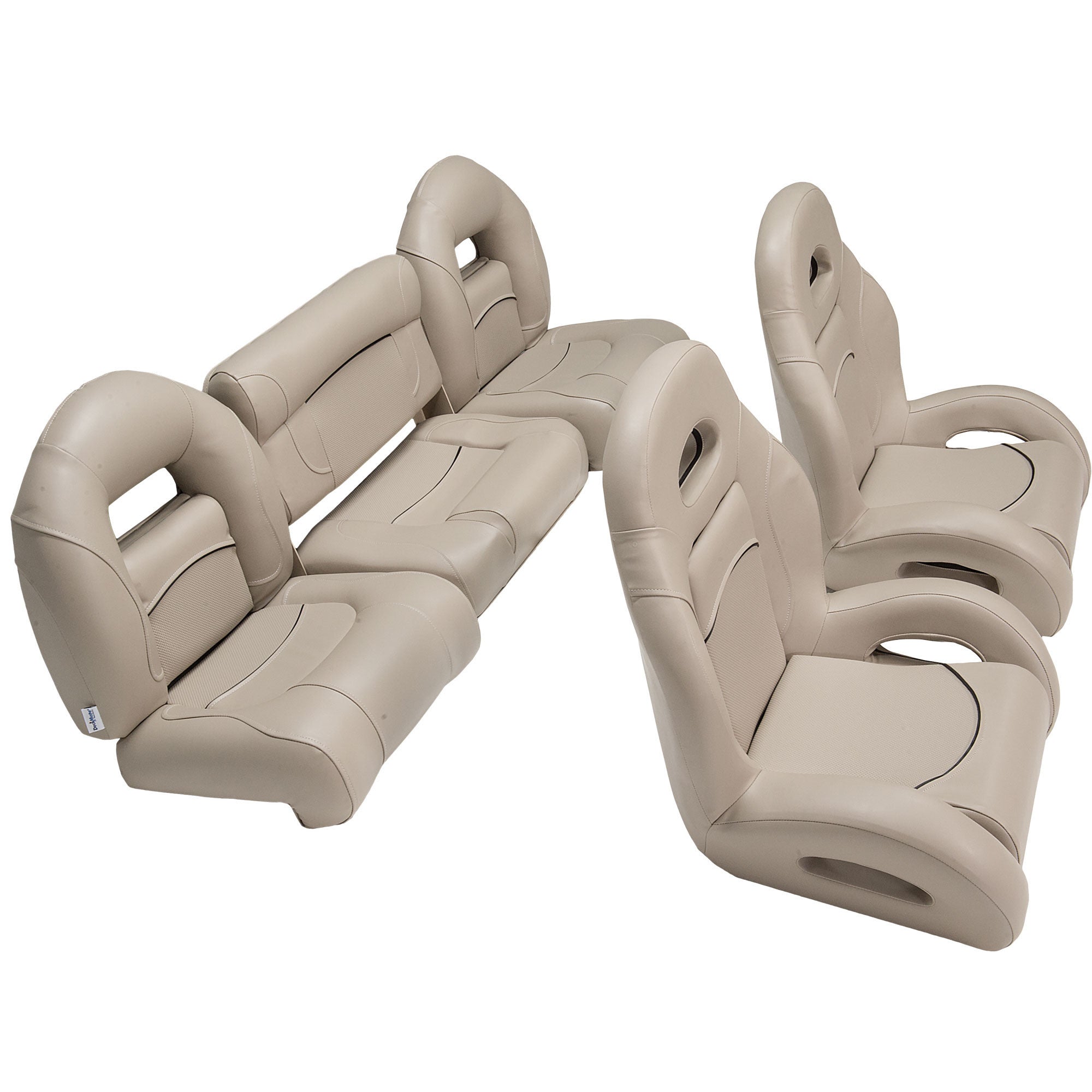 fish and ski bass boat seats in tan