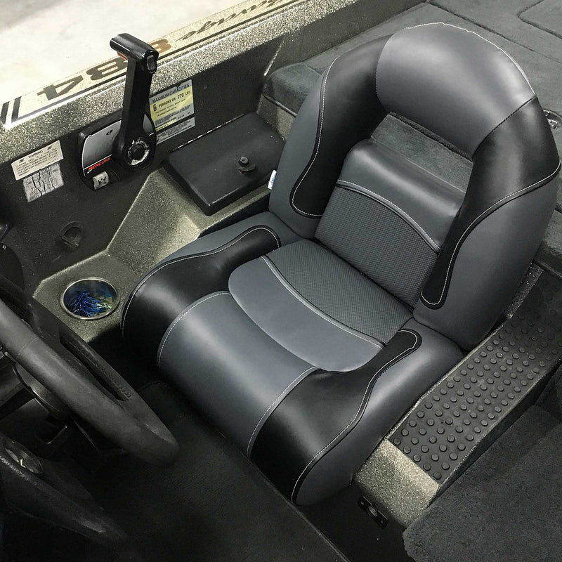 DeckMate boat seats installed on a Nitro Savage