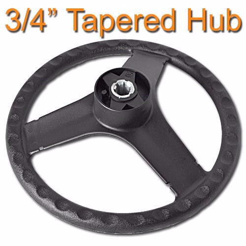 Black Bass Boat Steering Wheel