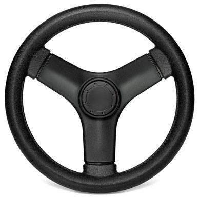 Black Bass Boat Steering Wheel